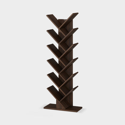 Yowos Vertical Tree Shaped Bookcase with Storage Cabinet
