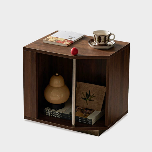 Yowos Notched Side Table Combination Storage Cabinets