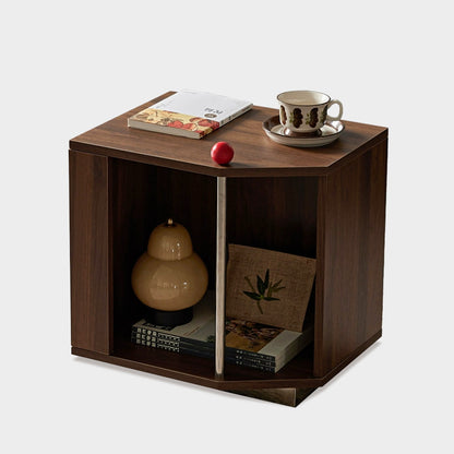 Yowos Notched Side Table Combination Storage Cabinets