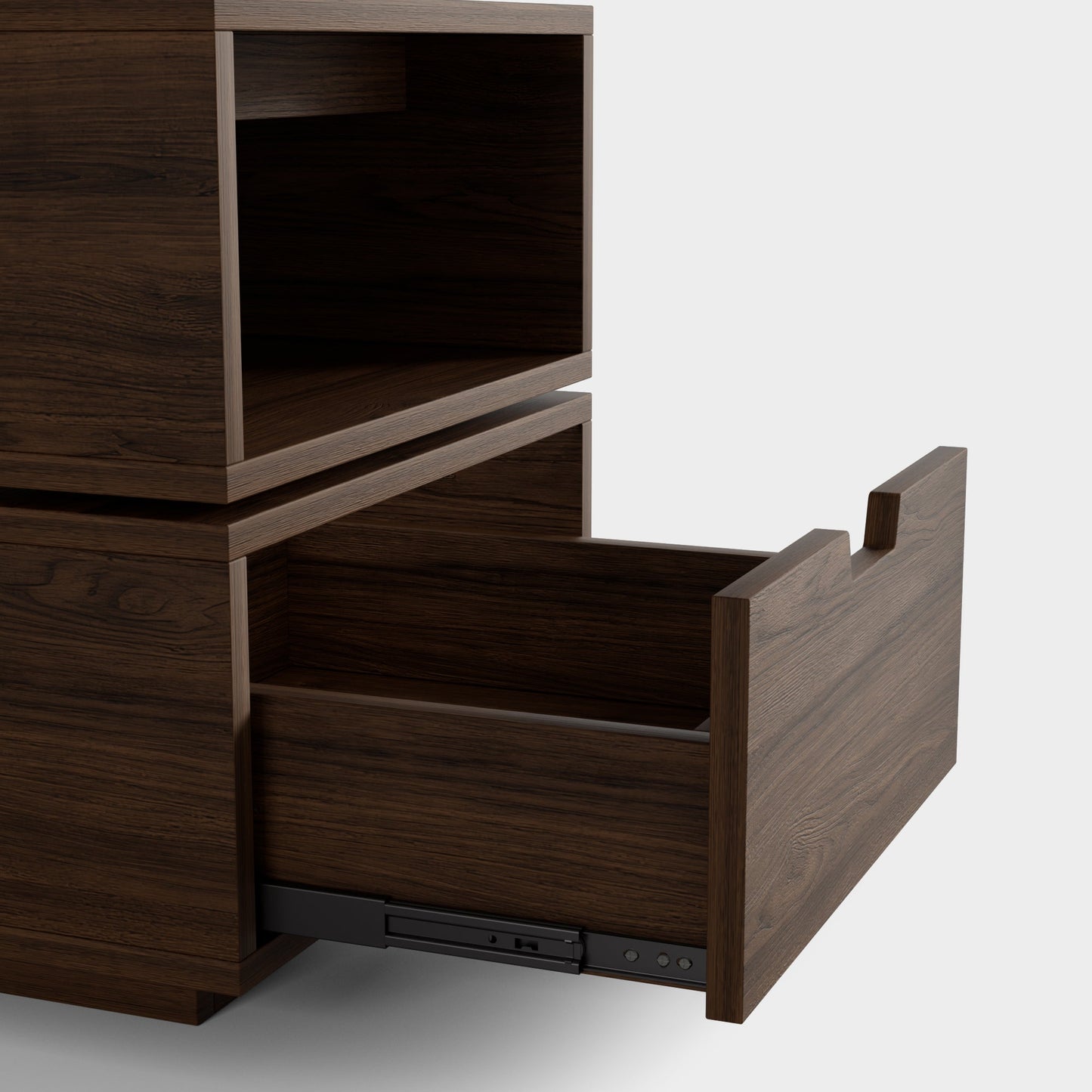 Yowos 2-Tier Square Rotating Accent Bedside Table