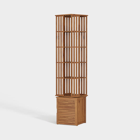 Yowos 360° Rotating Bookshelf with Storage Cabinets