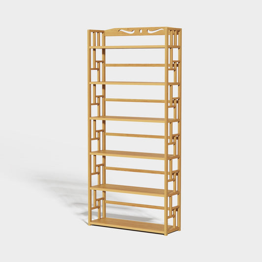Yowos Multi-Tier Ladder Bookcase Freestanding Kids Bookshelf