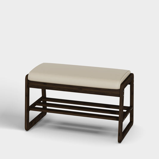 Yowos 21 Inch Shoe Storage Bench With Cushion