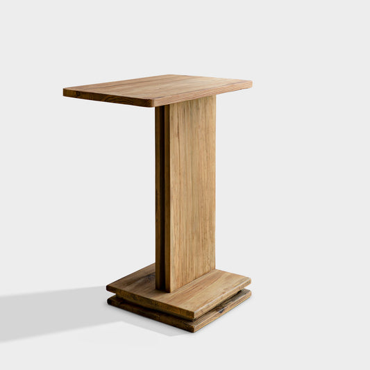 Yowos Small Wood Coffee Table C Sofa Side Table