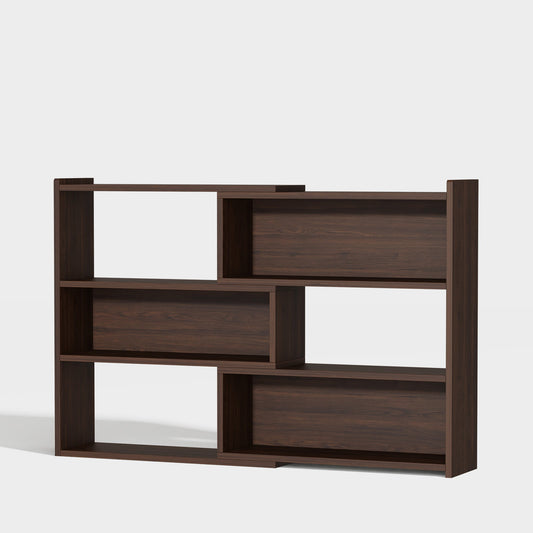 Yowos 4-Tier Deformable Corner Bookcase for Storage Display