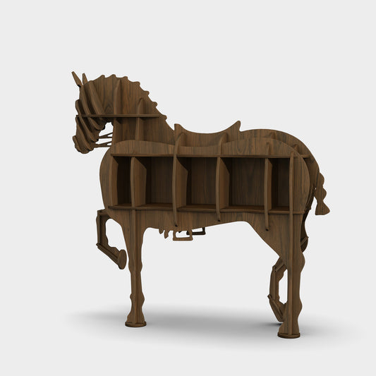 Yowos Horse Animal Shaped Bookshelf Display Shelf