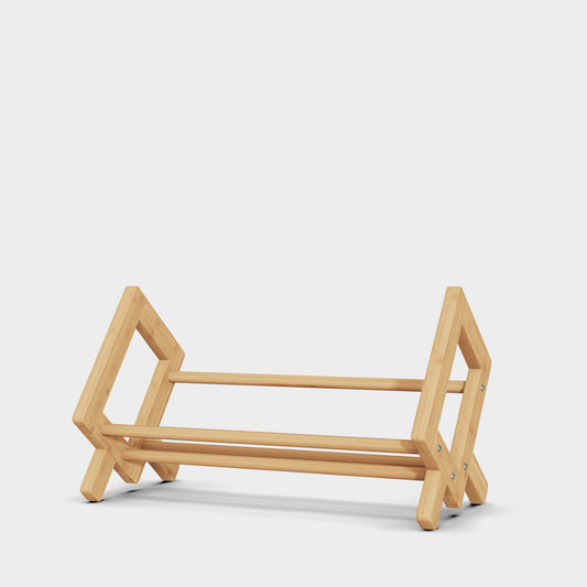 Yowos Tabletop Tilted CD Rack Bookshelf Display Rack