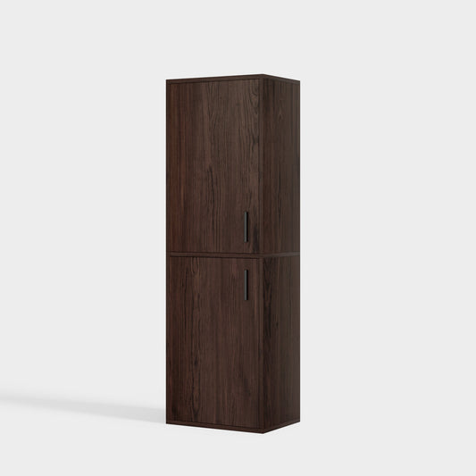 Yowos 7-Tier Tall Wood Shoe Storage Cabinet with Doors