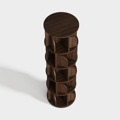 Yowos Rotating Bookshelf 360 Degree Storage Rack