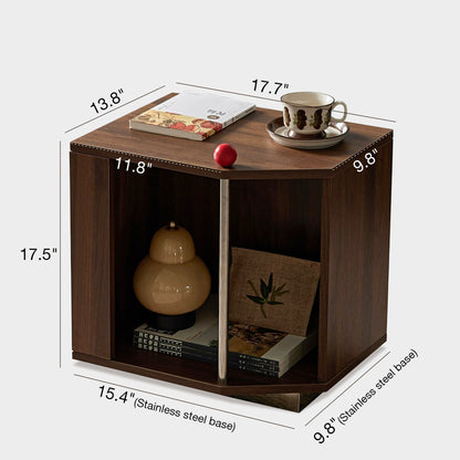Yowos Notched Side Table Combination Storage Cabinets