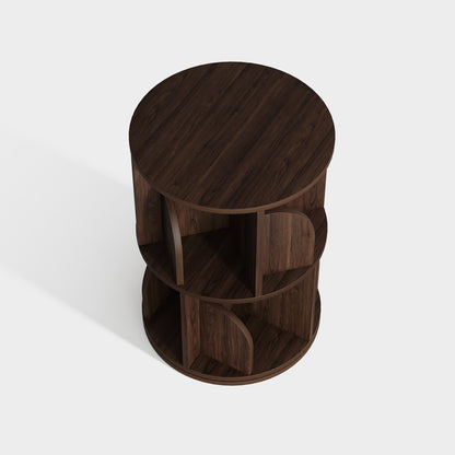 Yowos Rotating Bookcase 360 Degree Small Bookshelf
