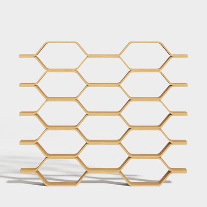 Yowos Honeycomb Grid Bookcase CD Storage Shelf