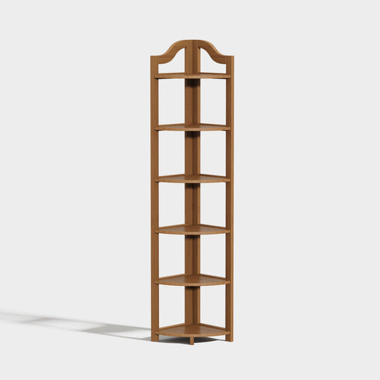 Yowos Corner Bookcase Multipurpose Storage Shelf