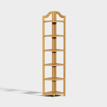 Yowos Corner Bookcase Multipurpose Storage Shelf