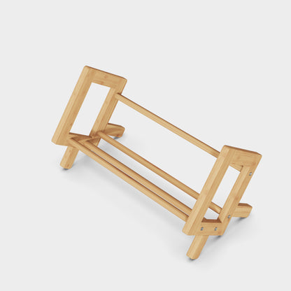 Yowos Tabletop Tilted CD Rack Bookshelf Display Rack