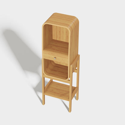 Yowos 3 Layer Creative Bookcase Standing Display Cabinet