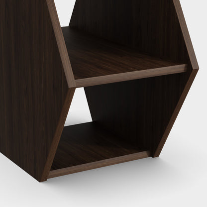 Yowos Hexagonal Multifunctional End Table with Open Storage