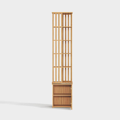 Yowos 360° Rotating Bookshelf with Storage Cabinets