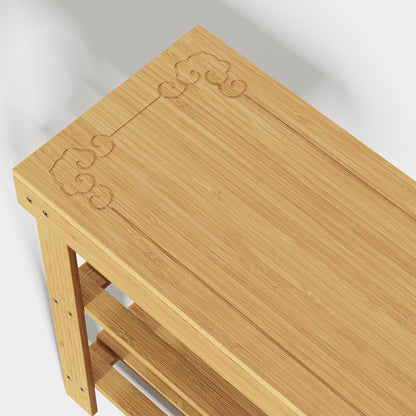 Yowos 2-Tier Shoe Rack Bench Entryway Small Space