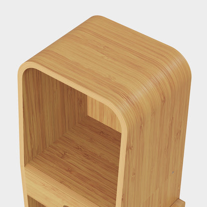 Yowos 3 Layer Creative Bookcase Standing Display Cabinet