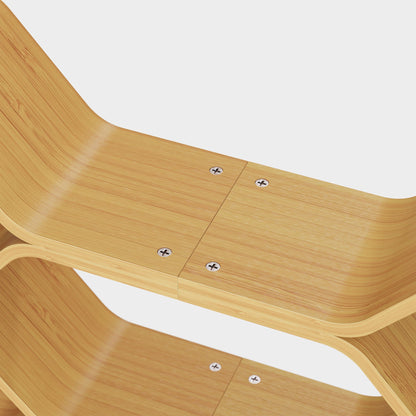 Yowos Honeycomb Grid Bookcase CD Storage Shelf