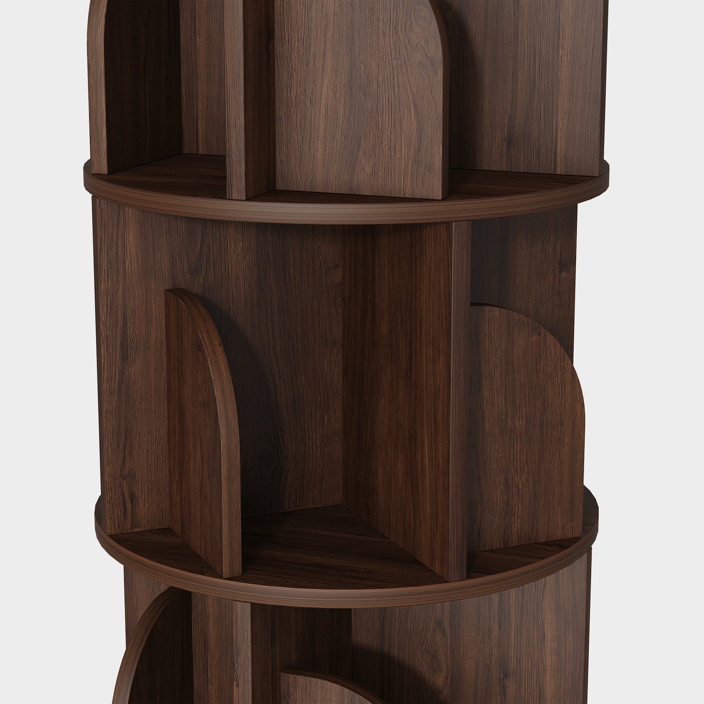 Yowos Rotating Bookshelf 360 Degree Storage Rack