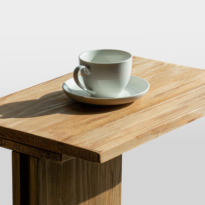 Yowos Small Wood Coffee Table C Sofa Side Table