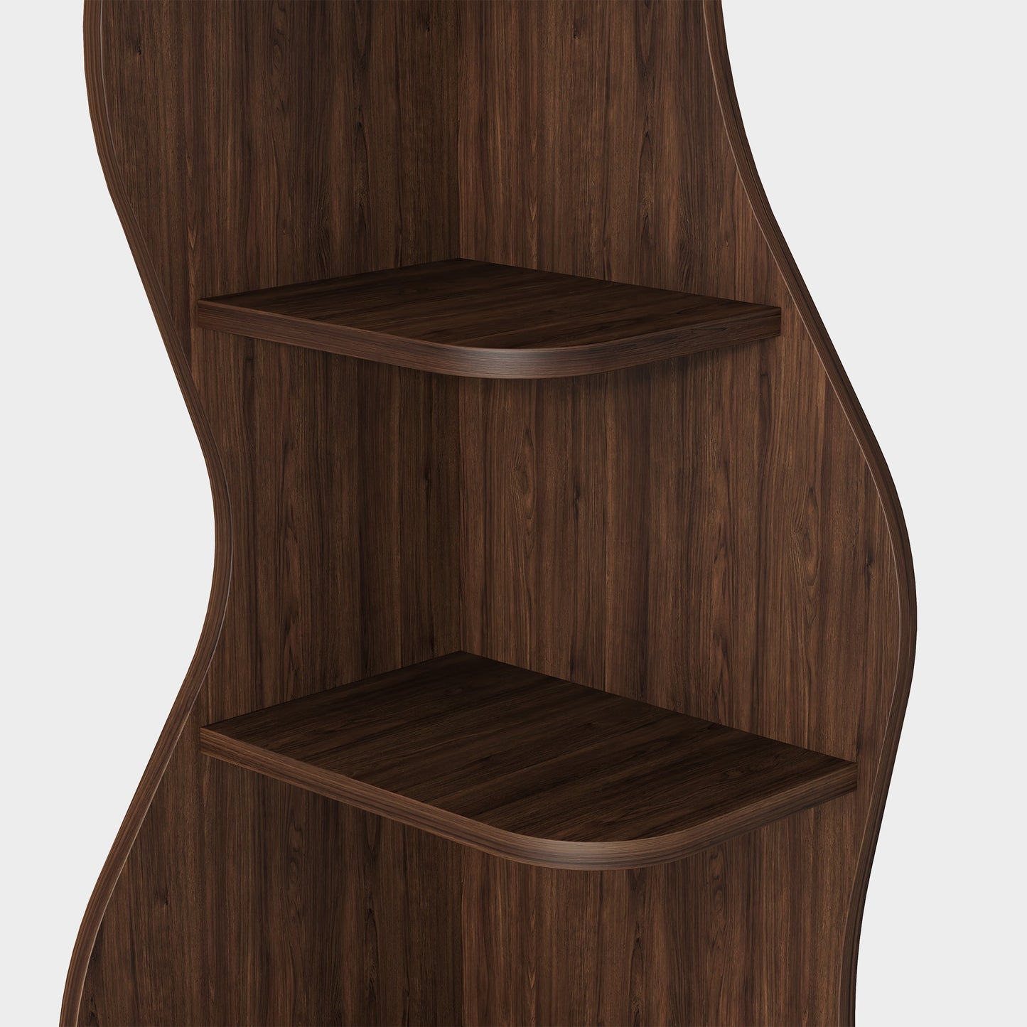 Yowos 5 Tiers Vintage Wood Tall Corner Bookshelf