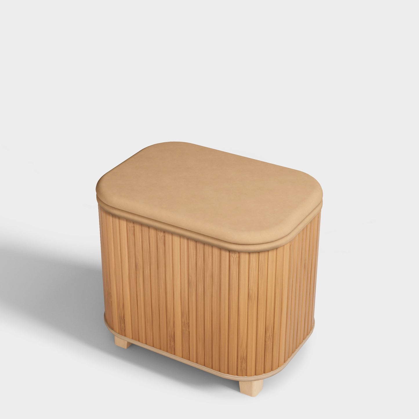 Yowos Square Upholstered Storage Ottoman