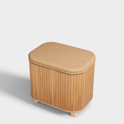 Yowos Square Upholstered Storage Ottoman