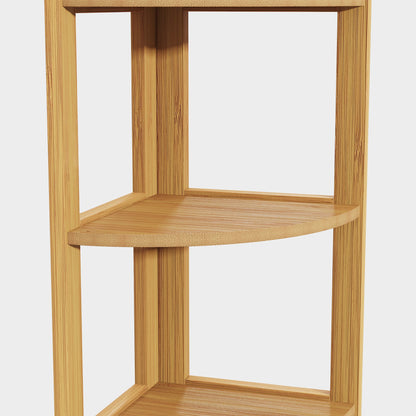 Yowos Corner Bookcase Multipurpose Storage Shelf