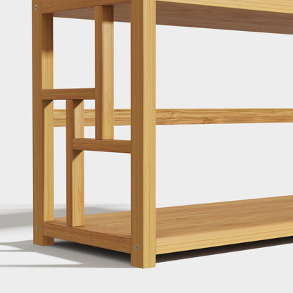 Yowos Multi-Tier Ladder Bookcase Freestanding Kids Bookshelf