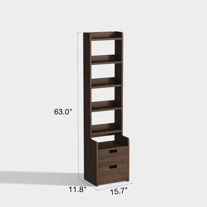 Yowos Tall Nightstand for Bedrooms with Storage Rack