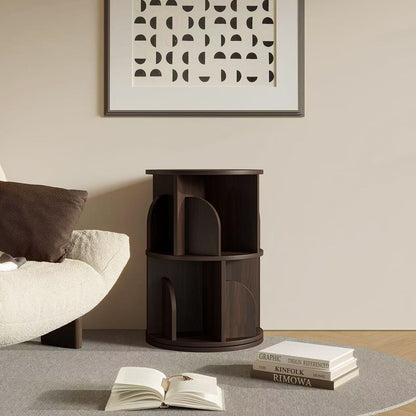 Yowos Rotating Bookcase 360 Degree Small Bookshelf